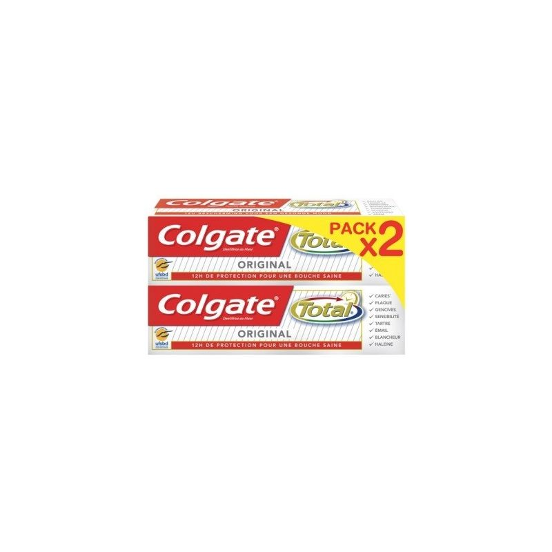 COLGATE Total Original Toothpaste 2 x 75 ml