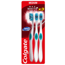 COLGATE Escova de dentes 360° Medium, pack de 3