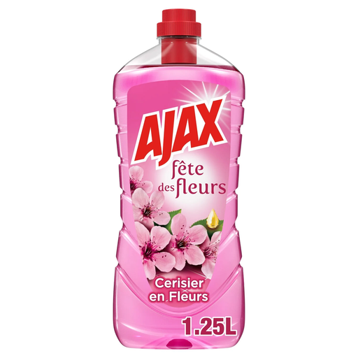 [8718951325494] AJAX Nettoyant Ménager Multi Surfaces Fêtes Des Fleurs Cerisier 1,25 L