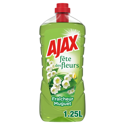 [8718951325524] AJAX Nettoyant Ménager Multi Surfaces Fêtes Des Fleurs Muguet 1,25 L