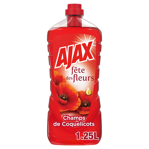 [8718951325555] AJAX Nettoyant ménager fête des fleurs coquelicots 1,25 L