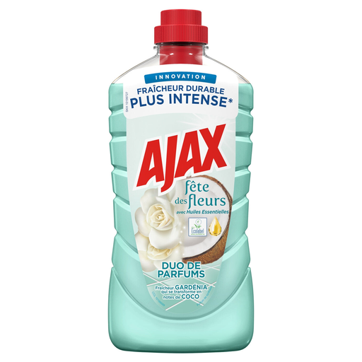 [8718951423435] AJAX Nettoyant Ménager Sol & Multi Surface Gardenia Coco 1 L