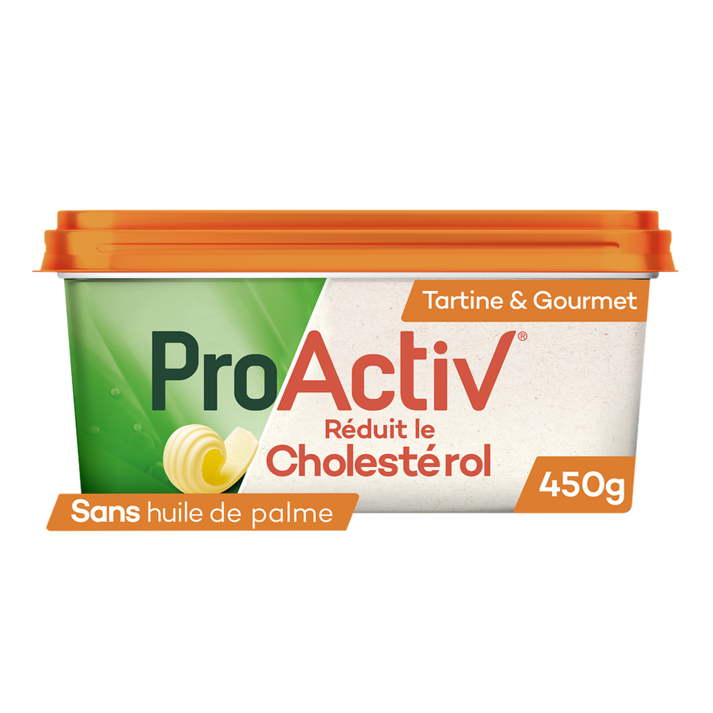 PROACTIV Margarine allégée cuisson et tartine sans huile de palme PRO expert 450 g