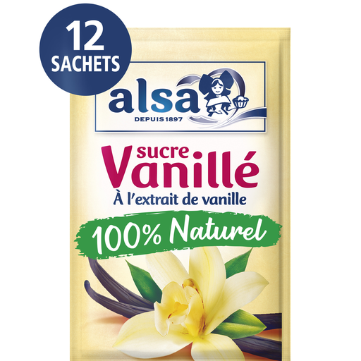 [8722700030119] ALSA Açúcar baunilhado com extrato natural de baunilha 12 x 7,5 g