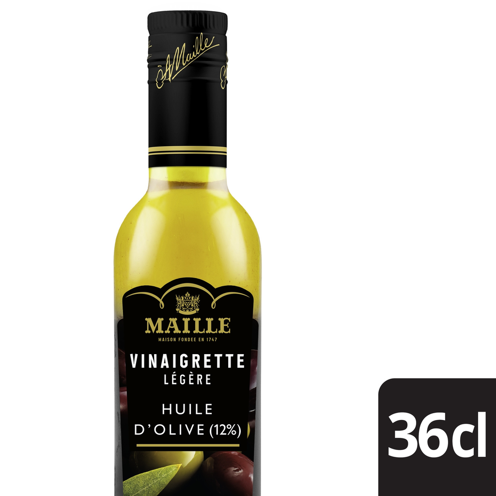MAILLE Light Vinaigrette Olive Oil with Black Olive Hint 36 cl