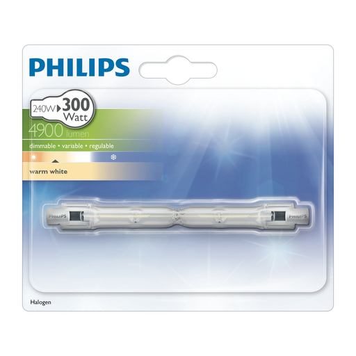 [8727900922233] PHILIPS Linear Halogen Lamp R7s 118mm 240W per unit