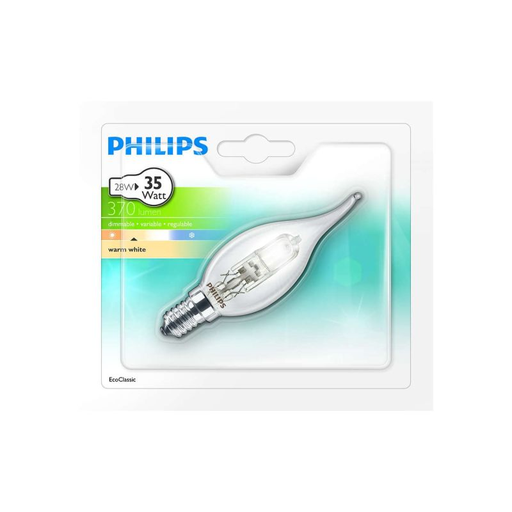 [8727900925081] PHILIPS Ampoule Eco Flame 28W E14