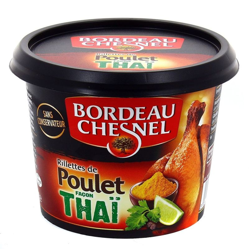 [3024720026864] BORDEAUX CHESNEL Thai Spiced Chicken Rillettes 200g