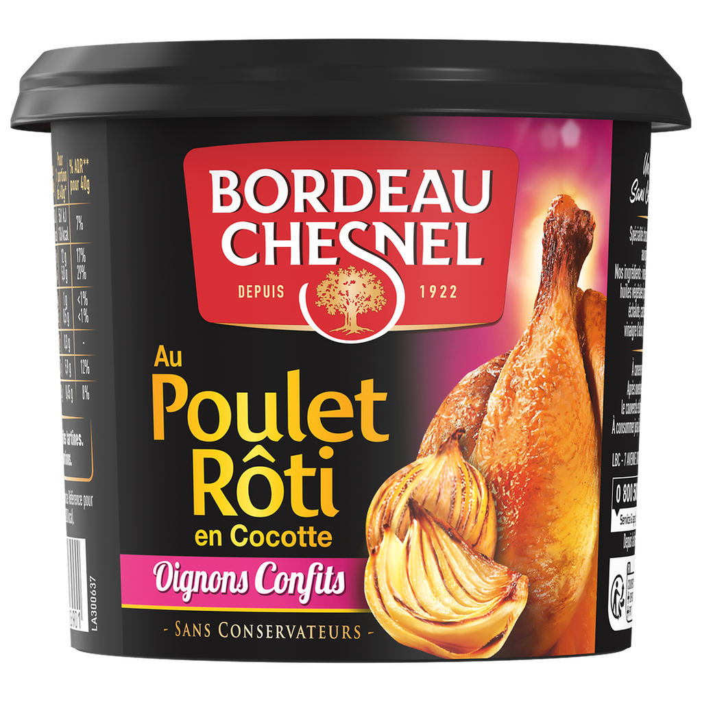 BORDEAU CHESNEL Rillettes de pollo asado con cebollas confitadas 200 g