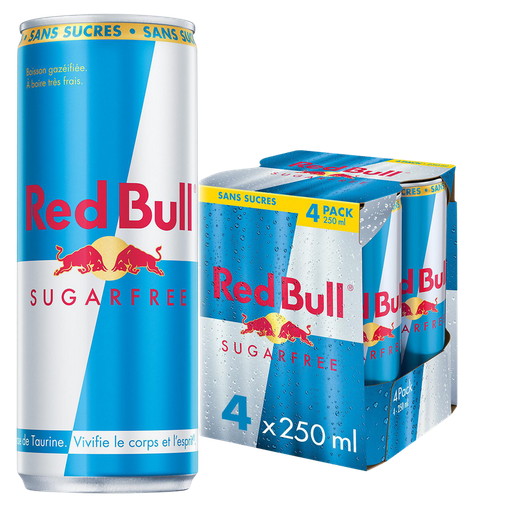 [9002490200381] RED BULL Bebida energética sem açúcar 4 x 25 cl