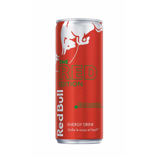 [9002490246594] RED BULL Boisson énergisante, Goût Pastèque Red Edition 0.25 L