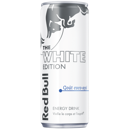 [9002490246624] RED BULL Boisson énergisante, Goût Coco-Acaï White Edition 0.25 L