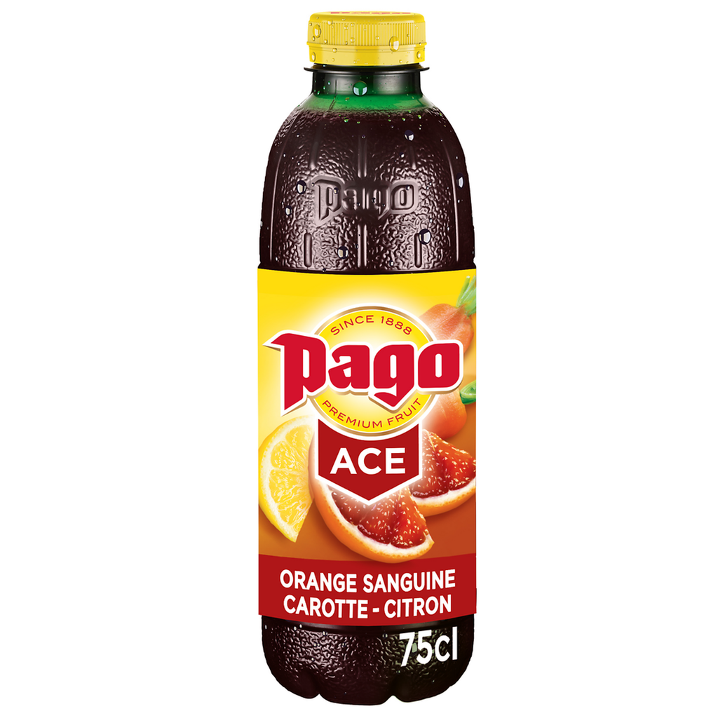 PAGO Bebida ACE Roja naranja sanguina zanahoria limón 0.75 L
