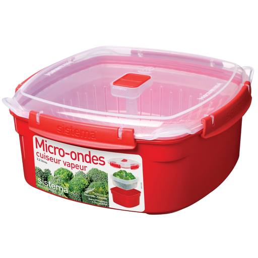 [9414202011039] SISTEMA Cuiseur vapeur micro-ondes à clips 3,2 L