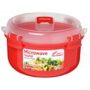 SISTEMA Microwave Round Container with Clips 915 ml