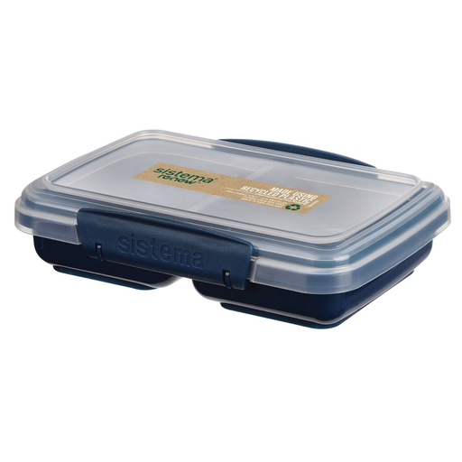[9414202585189] SISTEMA Recipiente alimentar 2 compartimentos retangular plano 350 ml