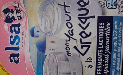 Alsa Préparation Mon Yaourt À La Grecque : Les 4 Sachets De 8G