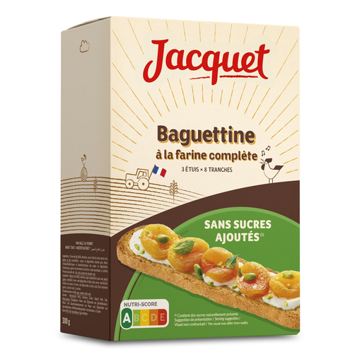 [3029330070917] JACQUET Baguettine no added sugar 300 g