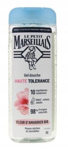 Le Petit Marseillais Gel Douche Adoucissant Haute Tolerance Fleur D'Amandier Bio 400Ml