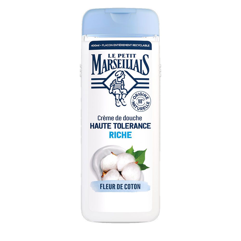 Le Petit Marseillais Crème De Douche Haute Tolerance Riche Fleur De Coton 400Ml