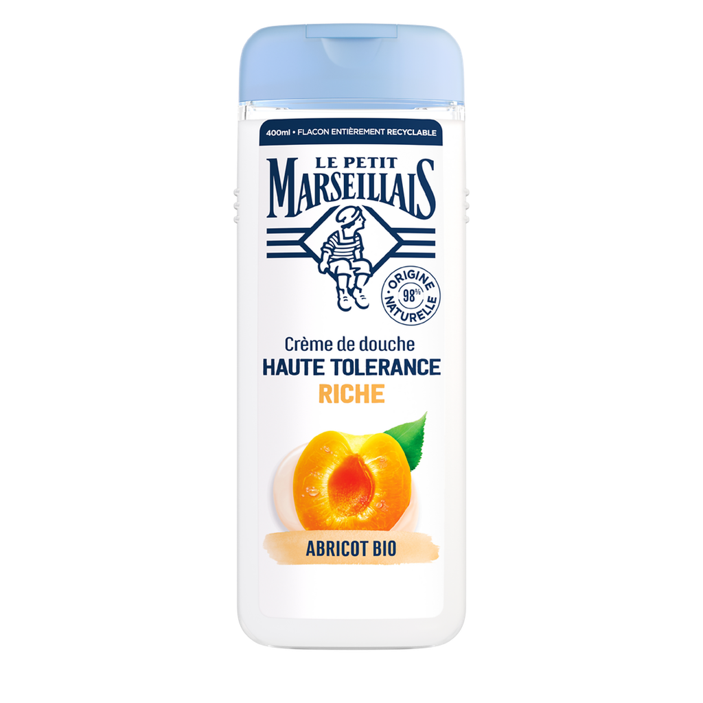 LE PETIT MARSEILLAIS Haute Tolérance Rich Shower Gel Organic Apricot 400 ml