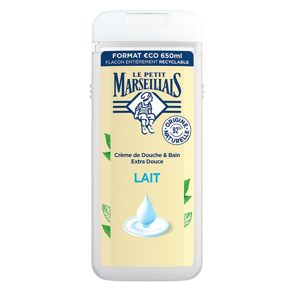 Le Petit Marseillais Crème De Douche & Bain Extra Douce Lait 650Ml