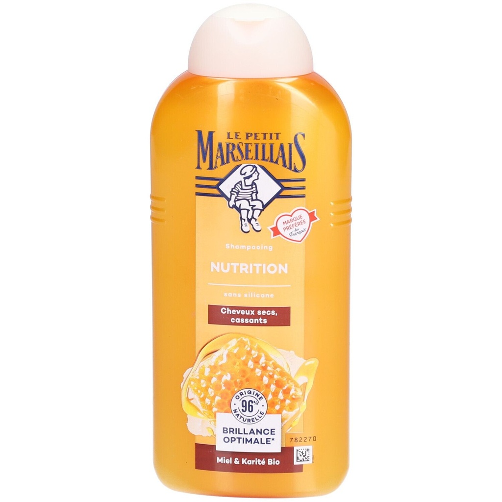Le Petit Marseillais Shampooing Nutrition Miel & Karité Bio 300Ml