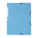 EXACOMPTA Carpeta de 3 solapas con gomas 24x32cm azul turquesa 390g