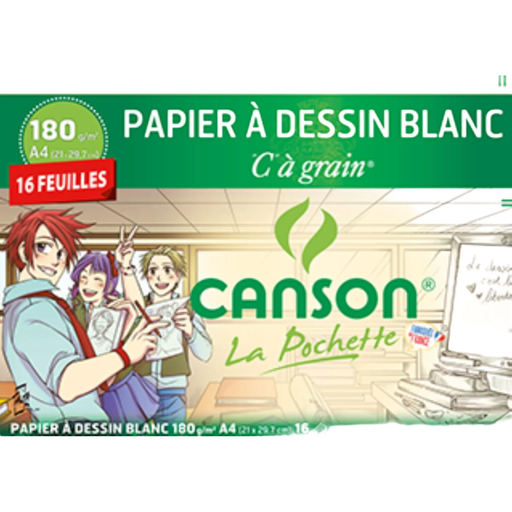 [3148950126399] CANSON Poch cagrain 16F A4 180 g