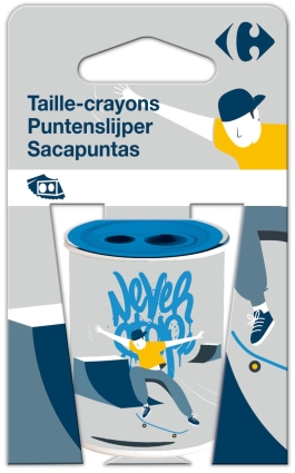 [3615004426014] CARREFOUR Taille-crayon 2 trous avec réservoir