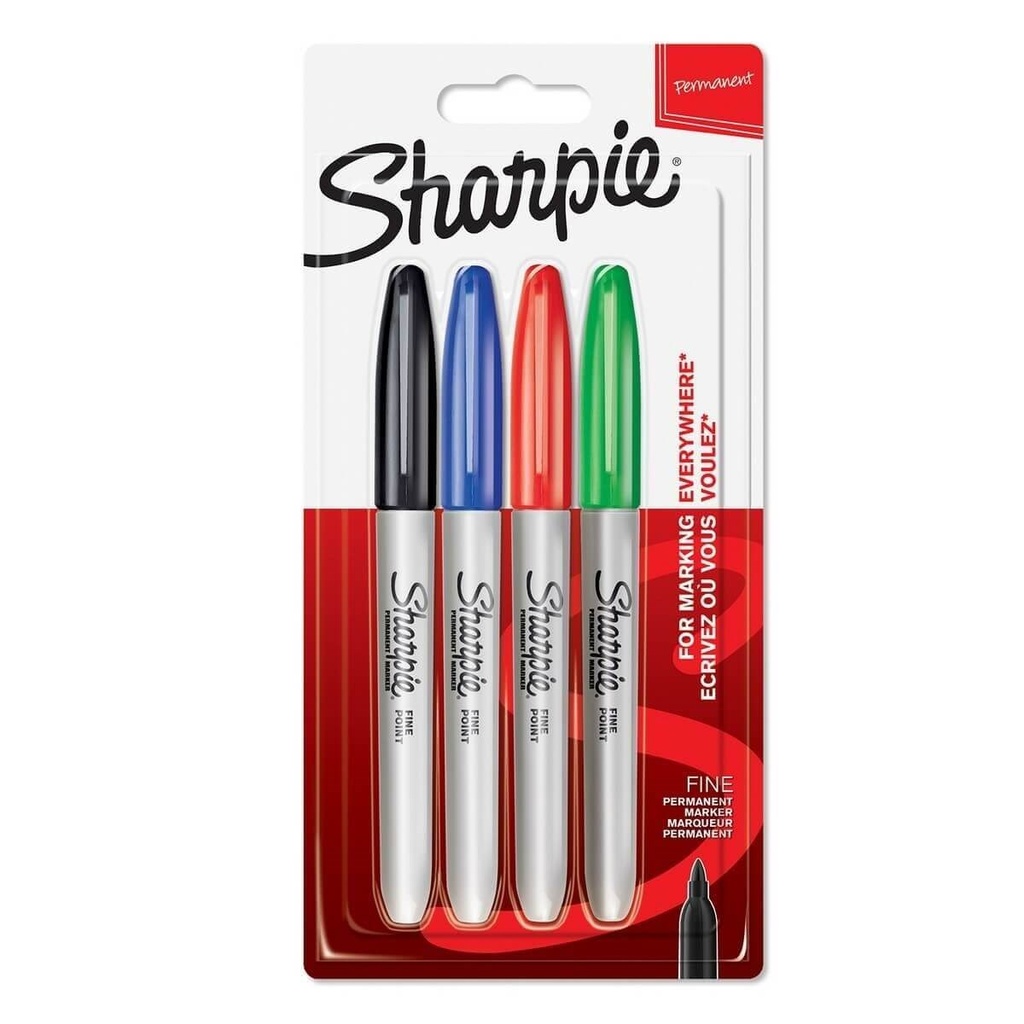 MARQUEUR SHARPIE ASST X4