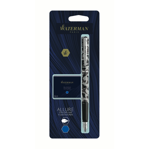 [3026981352171] WATERMAN Stylo-plume Allure Camouflage + 6 cartouches d'encre bleue