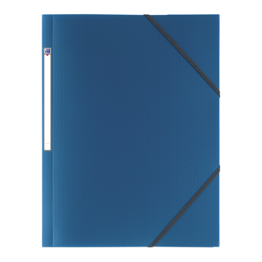 [3045050392801] ELBA Pasta de elásticos Crossline A4 PP azul