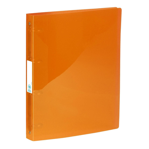 [3616181091125] CARREFOUR Carpeta de anillas lomo 30mm naranja 4 anillas 21x29,7cm