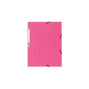 EXACOMPTA Carpeta de 3 solapas con elásticos 24x32cm rosa fucsia