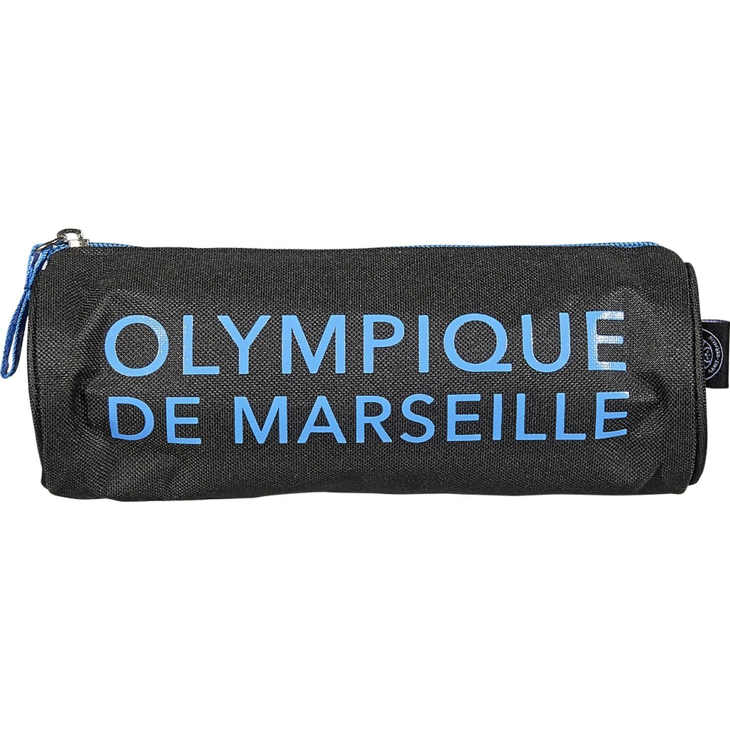 OLYMPIQUE DE MARSEILLE Round pencil case black la trousse