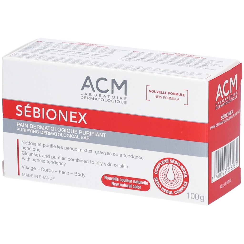 Sébionex Pain Dermatologique Purifiant 100 g