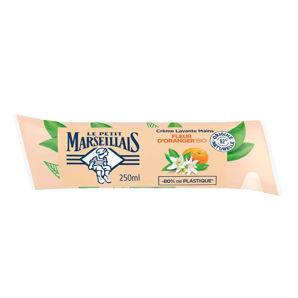 Le Petit Marseillais Recharge Creme Lavante Mains Fleur Oranger Bio 250Ml
