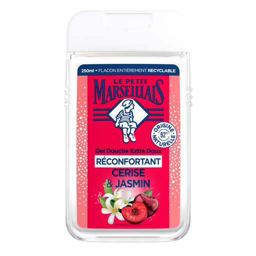 [3574661774190] LE PETIT MARSEILLAIS Extra Gentle Comforting Cherry and Jasmine Shower Gel 250 ml