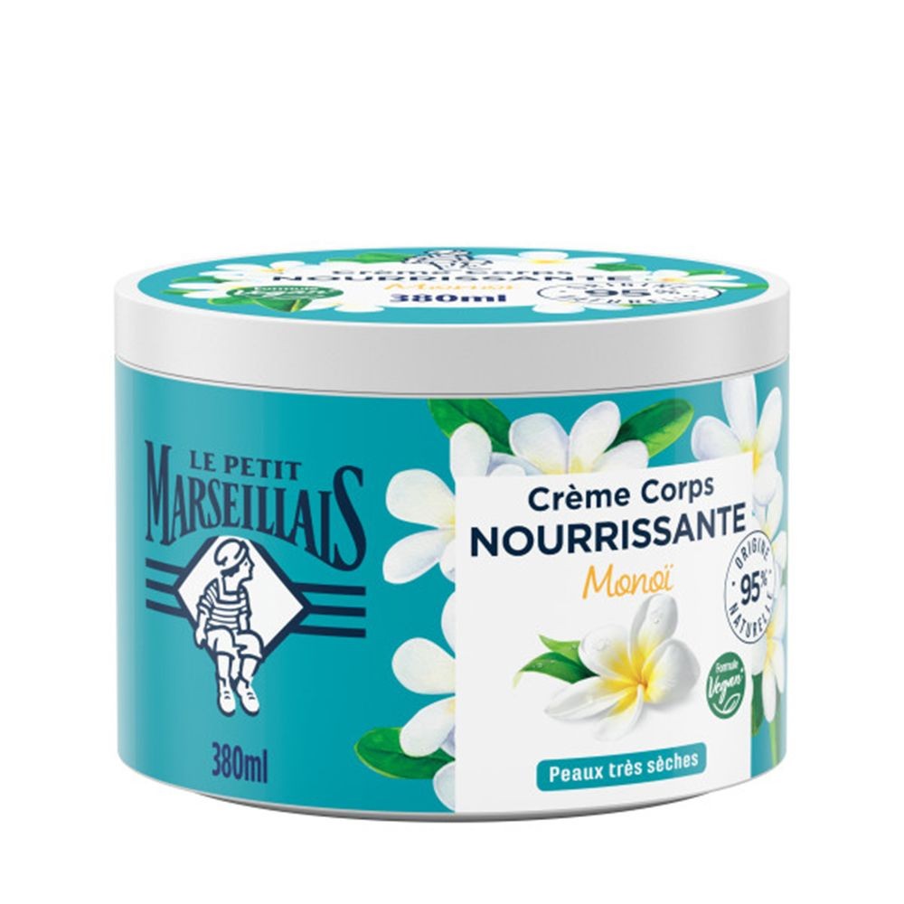 Le Petit Marseillais Crème Corps Nourrissante Fleur de Tiaré 380Ml