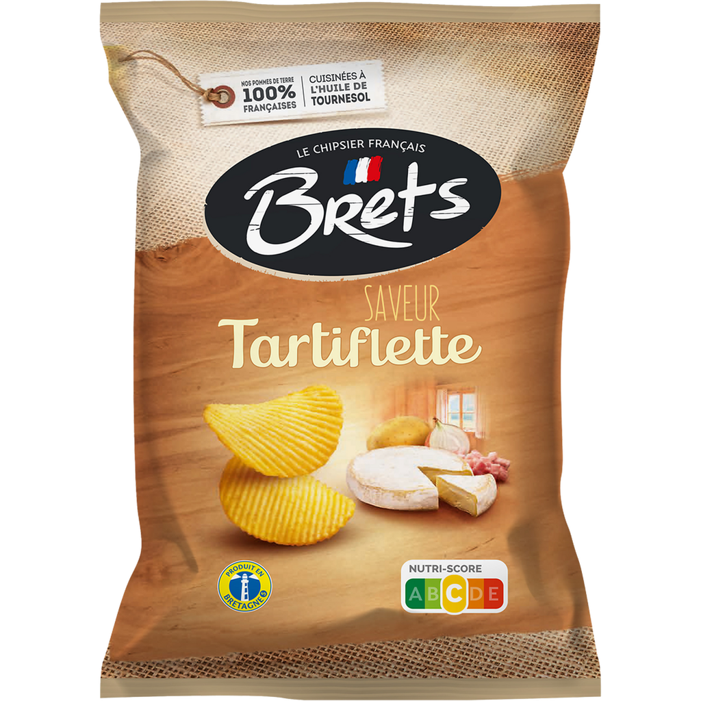BRETS Rippled chips tartiflette flavor 125 g