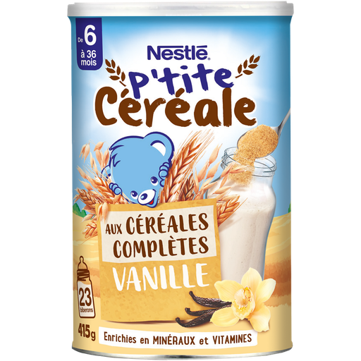 [8445291051379] NESTLE NATURNES P'tite céréale whole grain vanilla 415 g