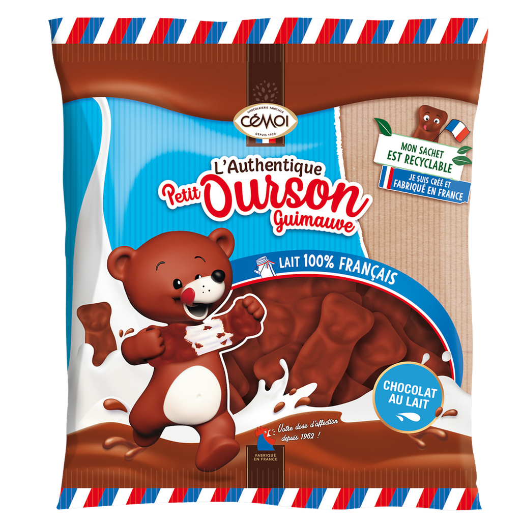 CEMOI Ursinhos de marshmallow chocolate de leite 170g