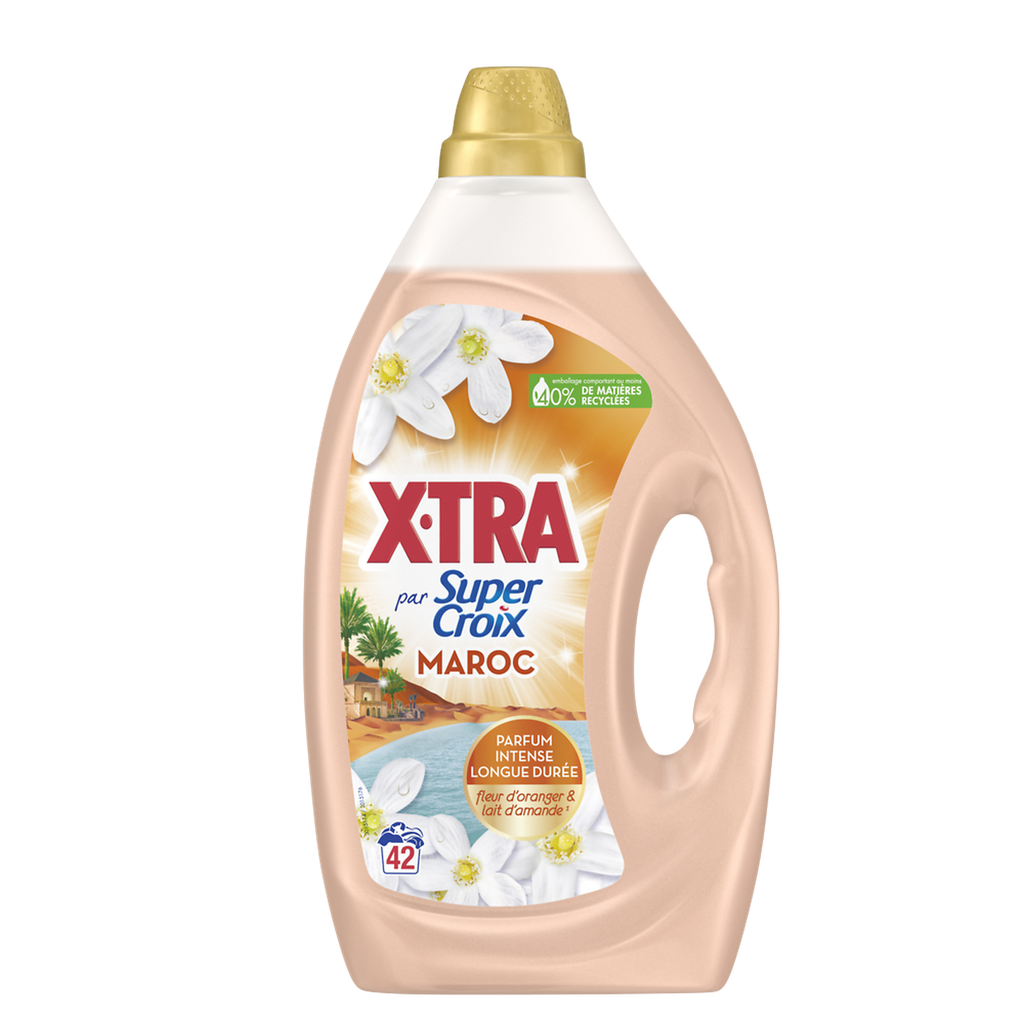 SUPER CROIX Detergente líquido Marruecos flor de azahar y leche de almendras 42 lavados 1,89 L