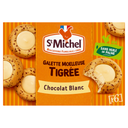 ST MICHEL Galette moelleuse tigrée au chocolat blanc 180 g