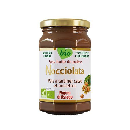 [8052575090230] RIGONI DI ASIAGO Nocciolata crema de untar bio de cacao y avellanas 250 g