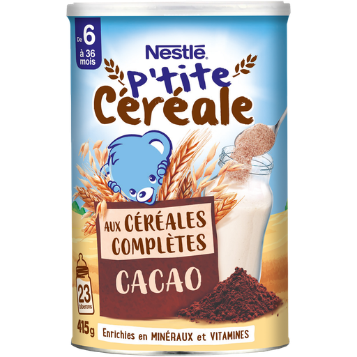 [8445291051317] NESTLE NATURNES P'tite céréale whole grain cocoa powder 415 g