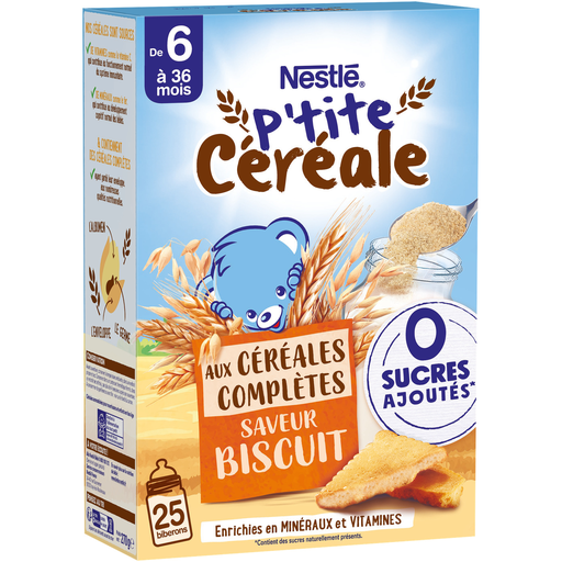 [8445291051591] NESTLE Cereales para bebé P'tite Céréale Galleta 6 meses 270 g