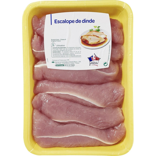 [0217978000004] Turkey Escalopes 4 packs of 6 pieces