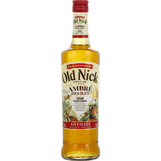 [3012993077546] OLD NICK Rum tradicional Ambré des Îles 0.7 L